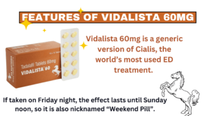 Features of  Vidalista 60mg 